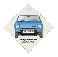 Triumph Spitfire MkV 1974-80 Car Window Hanging Sign